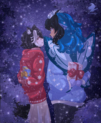 Exchanging Gifts YCH by Tiny_Witch